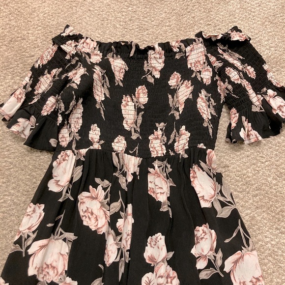 TOPSHOP off the shoulder midi dress size 6 - Picture 2 of 3